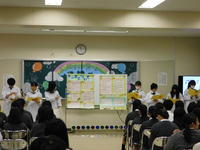 ２年調理コースの学習発表